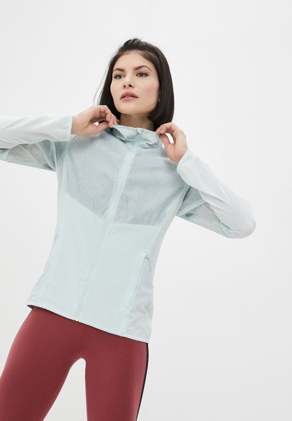 

Ветровка Salomon, Бирюзовый, AGILE FZ HOODIE W