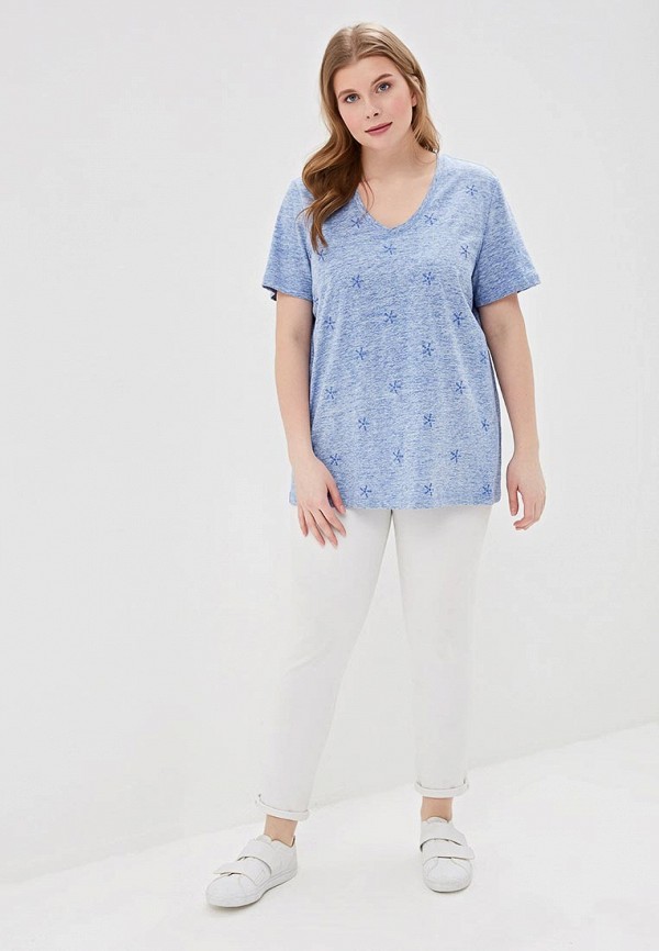 

Футболка Samoon by Gerry Weber; Samoon by Gerry Weber SA037EWDRTK8, Голубой
