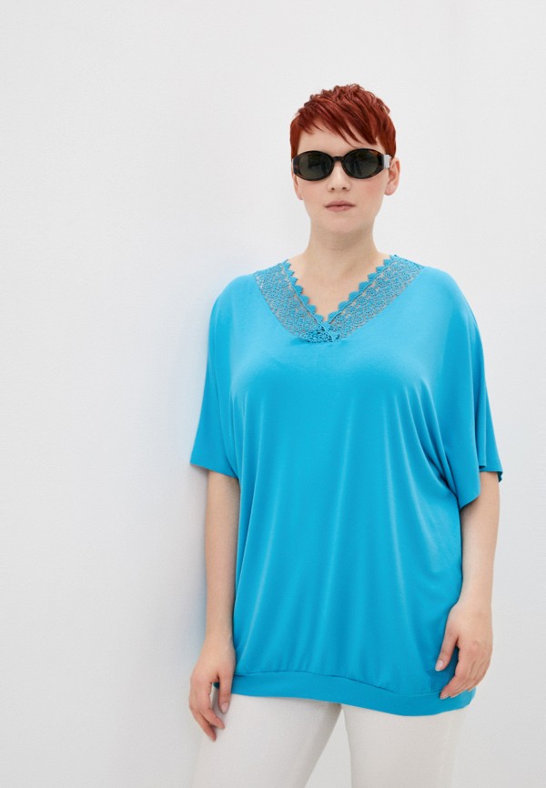 

Футболка Samoon by Gerry Weber, Голубой, Samoon by Gerry Weber SA037EWLPCM0