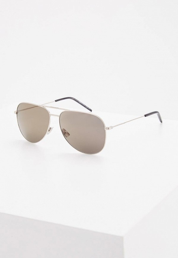 

Очки солнцезащитные Saint Laurent, CLASSIC 11027, Серебряный