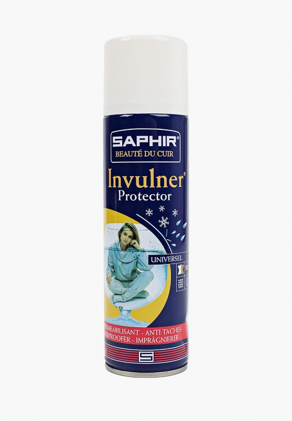 

Спрей для обуви Saphir, Прозрачный, Invulner, бесцветный, 250 мл