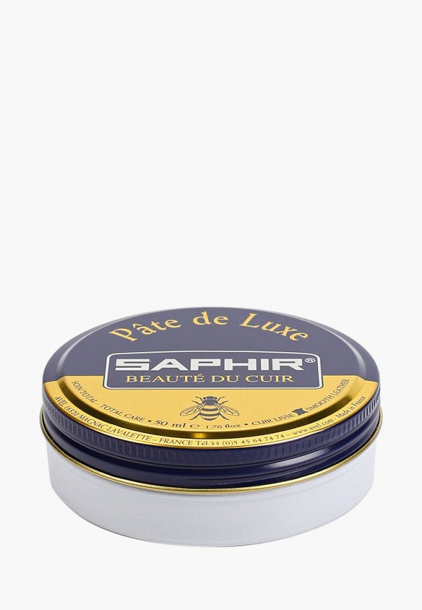 

Крем для обуви Saphir, Прозрачный, Pate de luxe, бесцветный, 50 мл