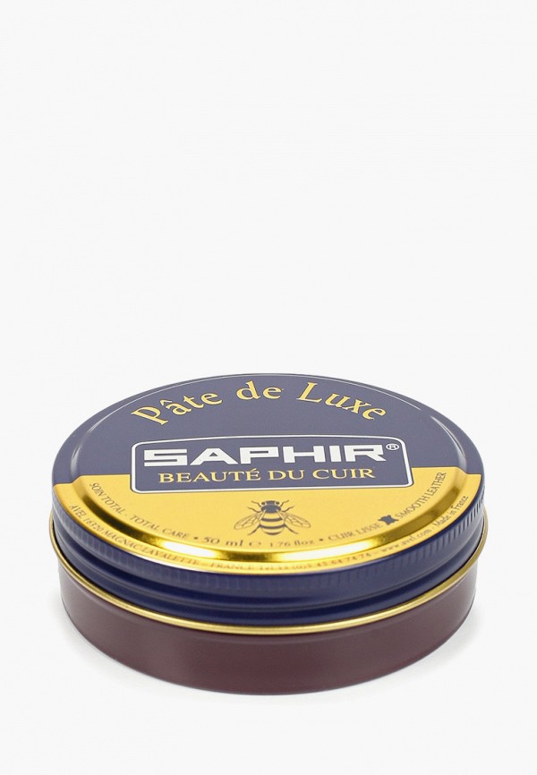 

Крем для обуви Saphir, Бордовый, Pate de luxe, бордовый, 50 мл