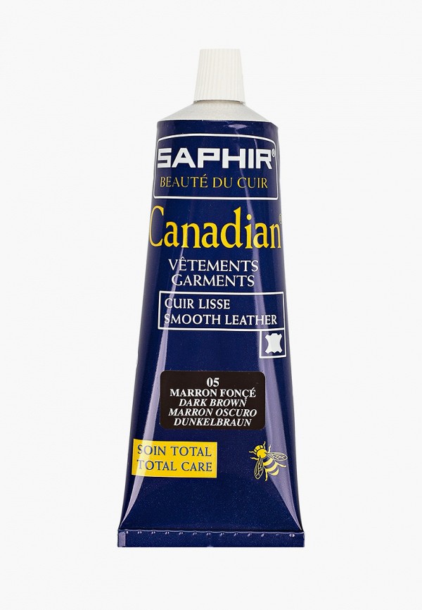 

Крем для обуви Saphir, Коричневый, Canadian, темно-коричневый, 75 мл