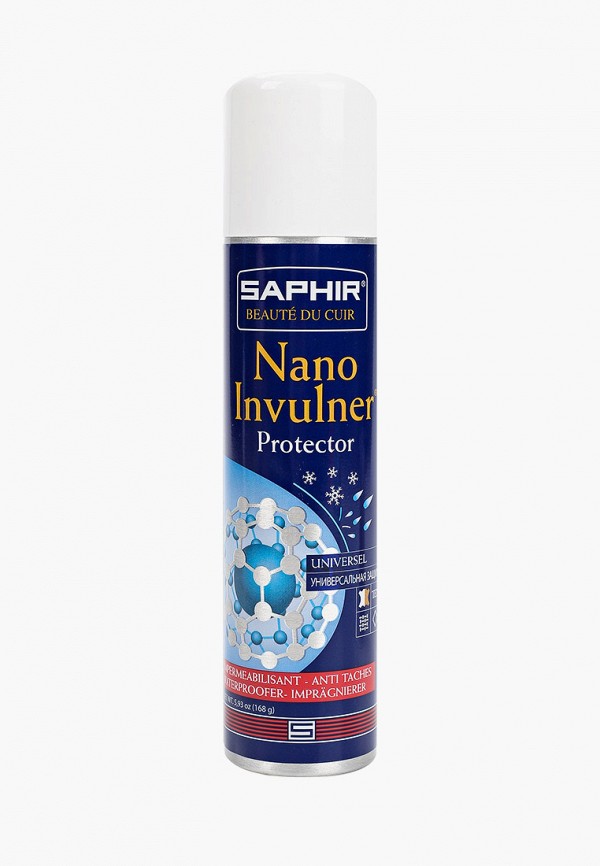 

Спрей для обуви Saphir, Прозрачный, Nano Invulner, прозрачный, 168 г