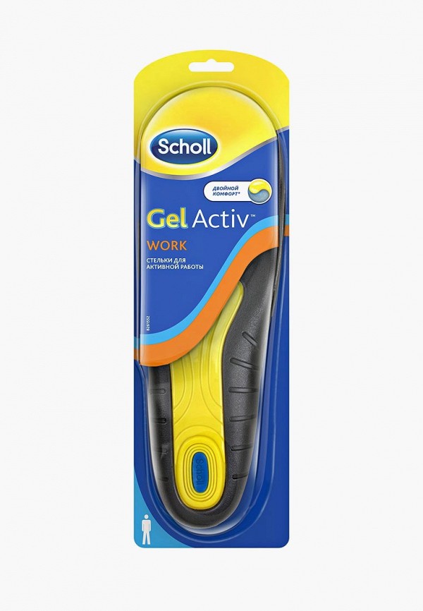

Стельки Scholl, Черный, Scholl GelActiv Work Стельки для активной работы для мужчин
