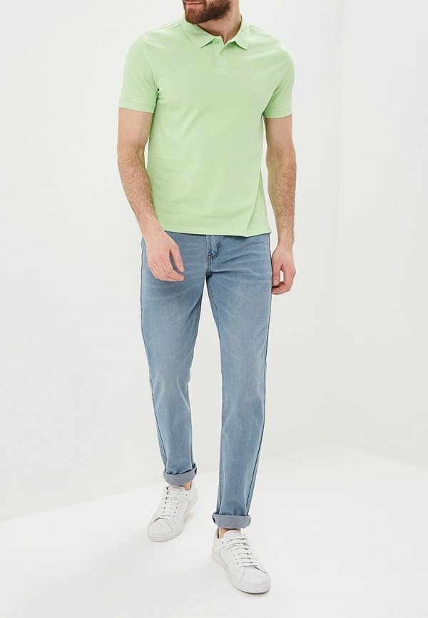 

Поло Sela; Sela SE001EMDQHK1, Зеленый