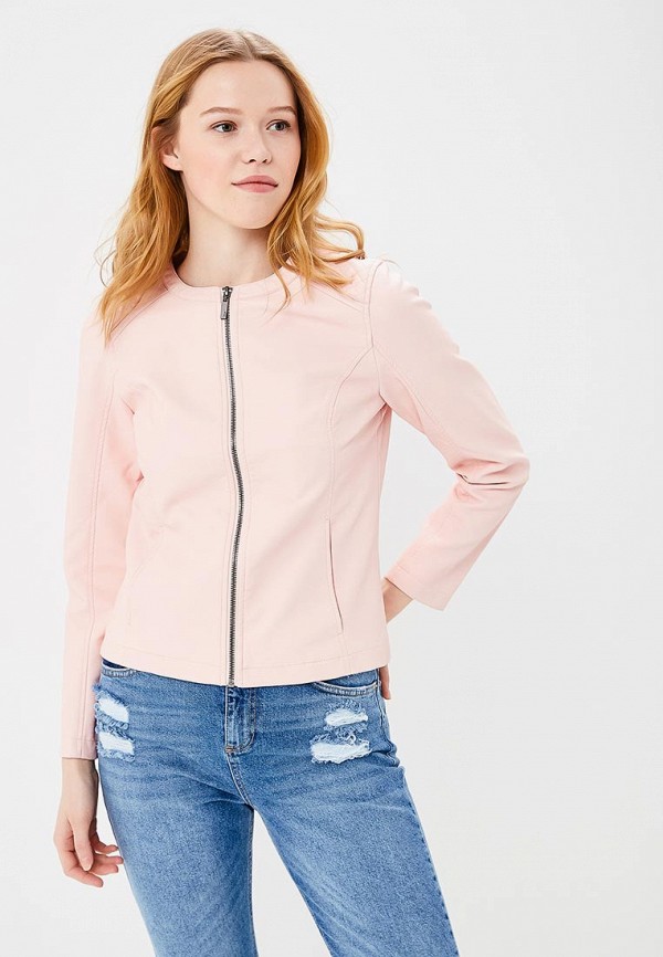 

Куртка кожаная Sela, Розовый