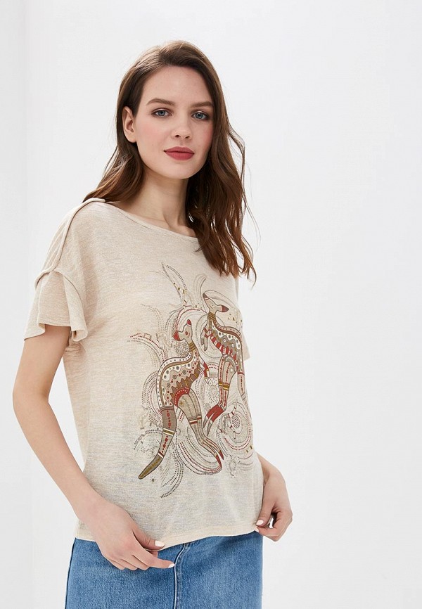 

Футболка Sela, Бежевый