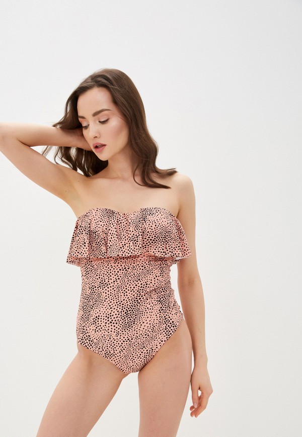 

Купальник Seafolly Australia, Коралловый, C/D Bandeau Maillot