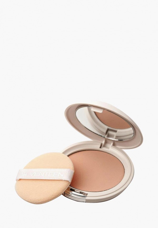 

Пудра Seventeen, Бежевый, Компактная шелковая т.02 "Natural Glow Silky Powder" Натуральный