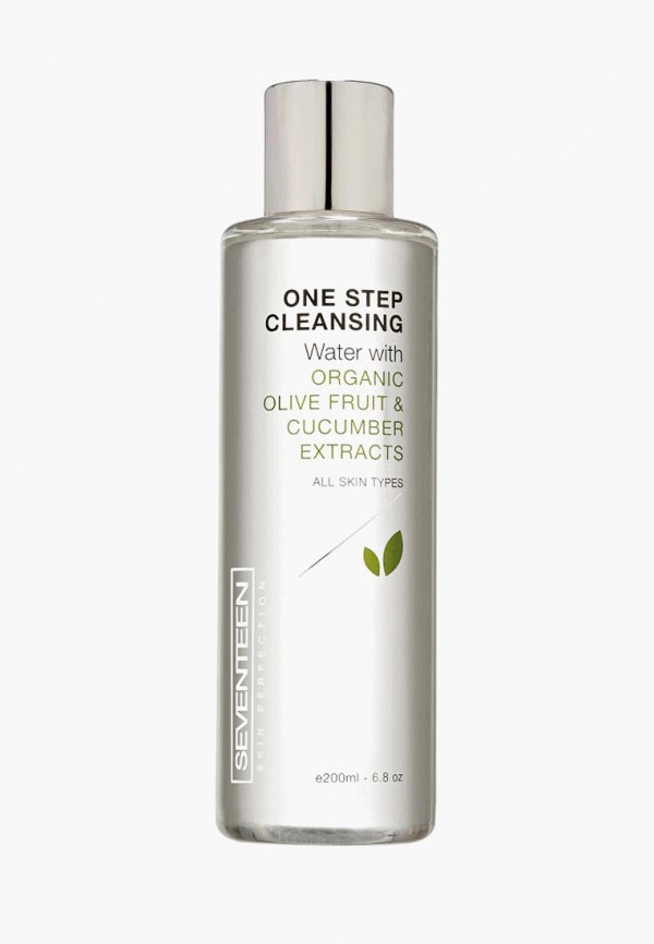 

Мицеллярная вода Seventeen, Прозрачный, с экстрактом оливок и огурца ONE STEP Cleansing Water, 200 мл