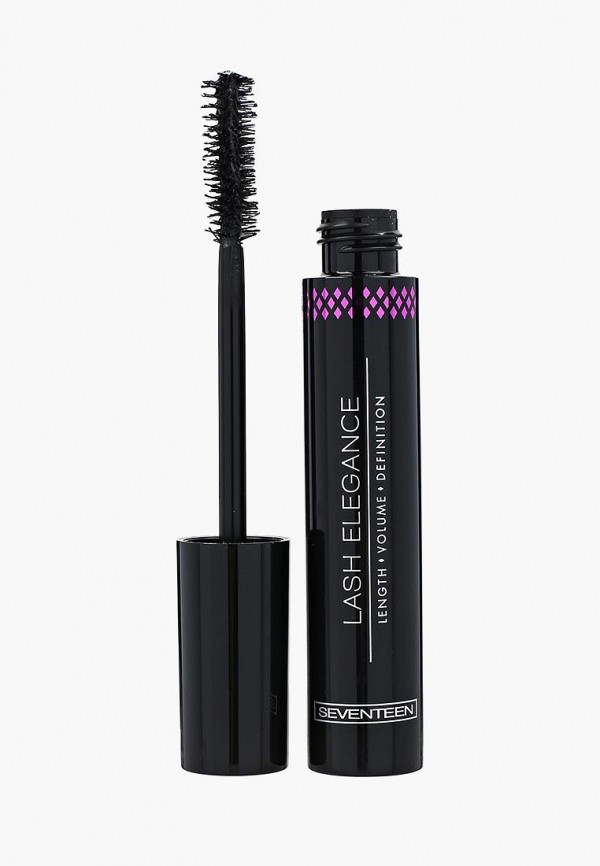 

Тушь для ресниц Seventeen, Черный, Lash elegance с эффектом накладных ресниц, длина, объем, разделение т 01 черный
