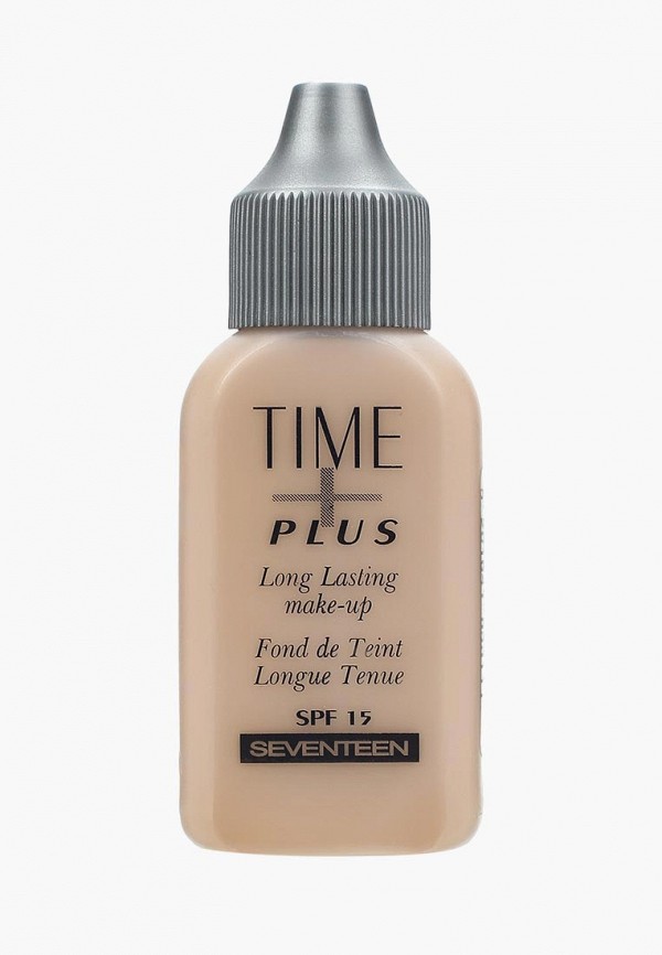 

Тональное средство Seventeen, Бежевый, длительного действия, т. 2 "TIME PLUS LONGLASTING MAKE UP" Светло-бежевый
