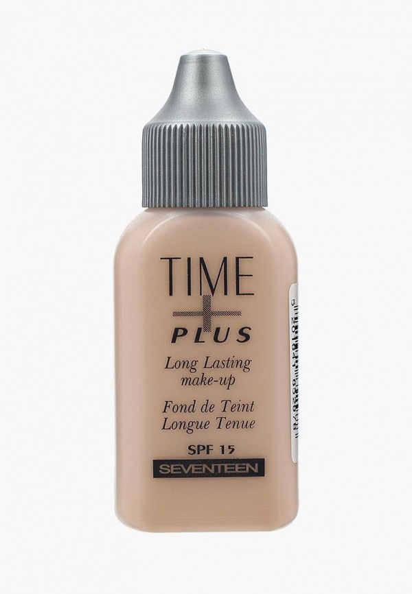 

Тональное средство Seventeen, Бежевый, длительного действия т.4 "TIME PLUS LONGLASTING MAKE UP" Средний беж