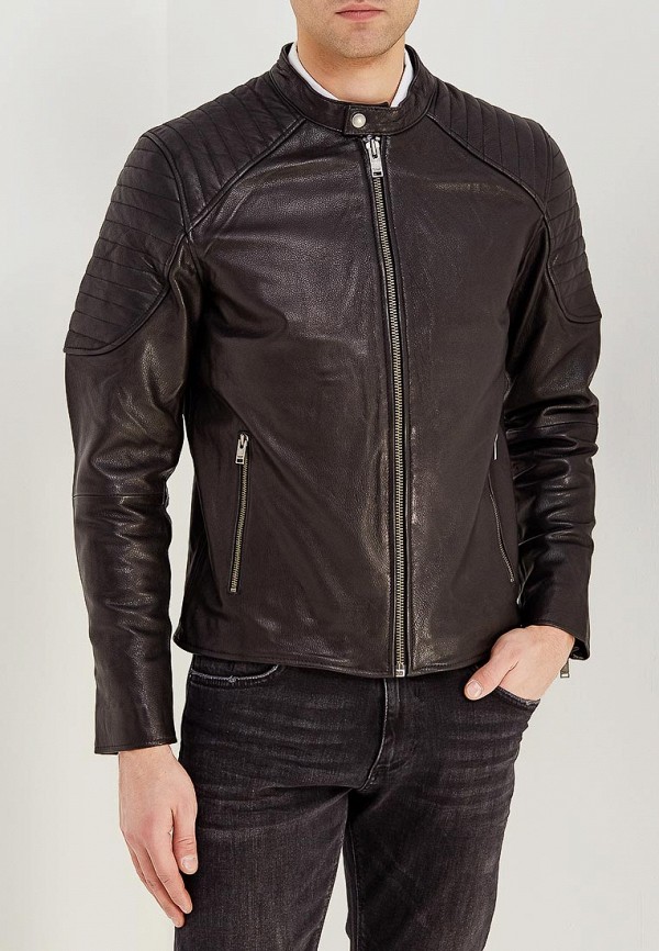 

Куртка кожаная Selected Homme, Черный