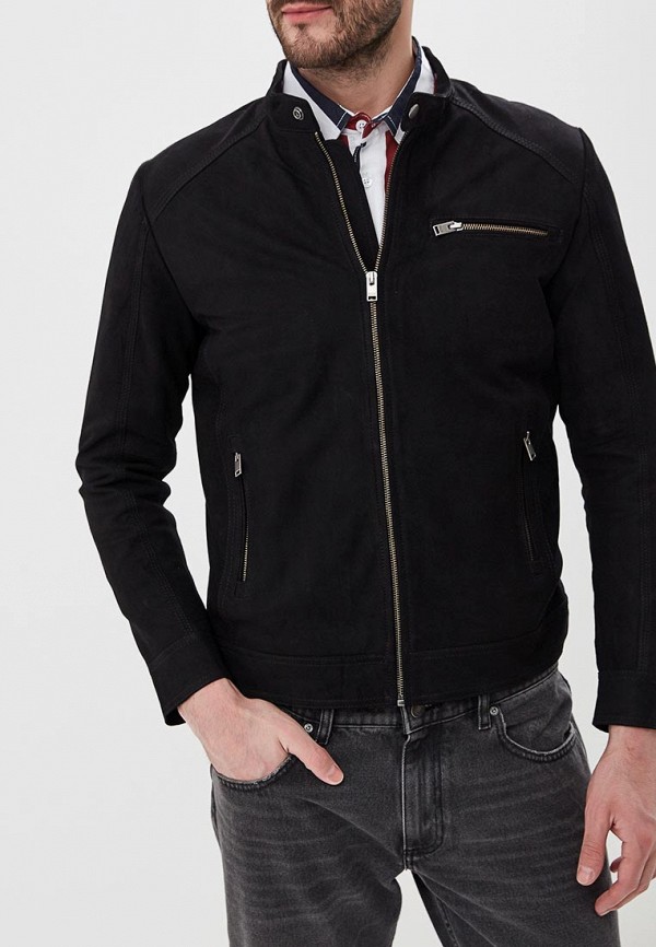 

Куртка кожаная Selected Homme, Черный