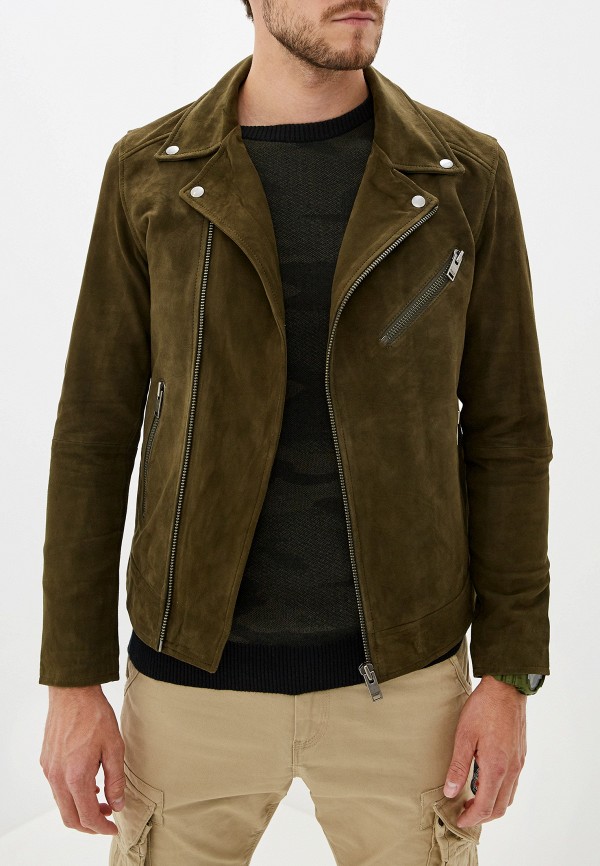 

Куртка кожаная Selected Homme, Зеленый