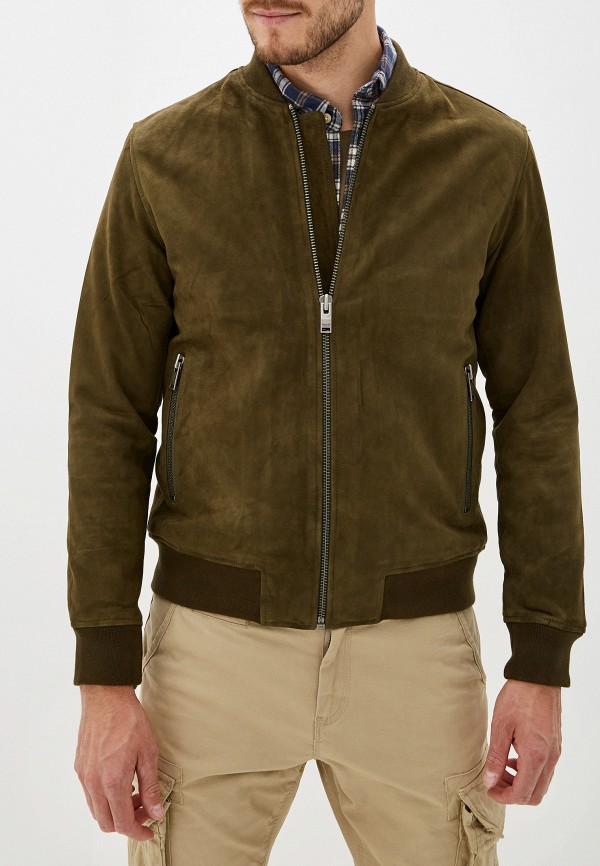 

Куртка кожаная Selected Homme, Зеленый, Selected Homme SE392EMFKVD6