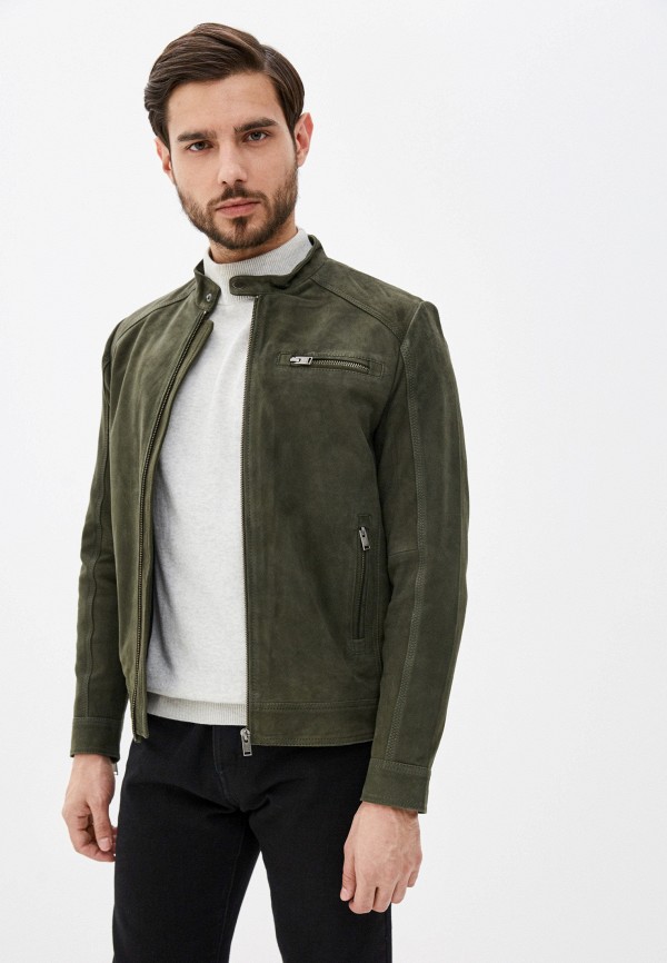 

Куртка кожаная Selected Homme, Зеленый