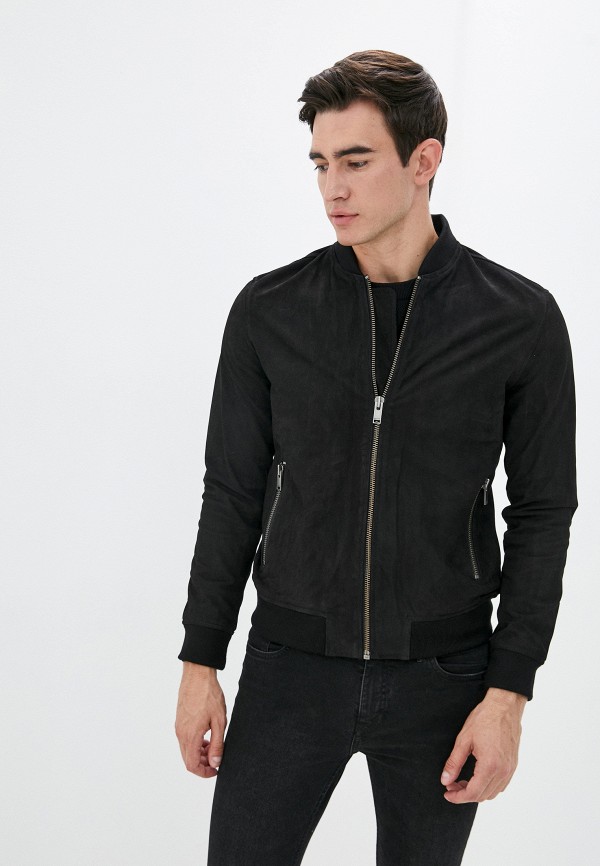 

Куртка кожаная Selected Homme, Черный