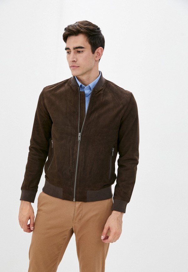 

Куртка кожаная Selected Homme, Коричневый