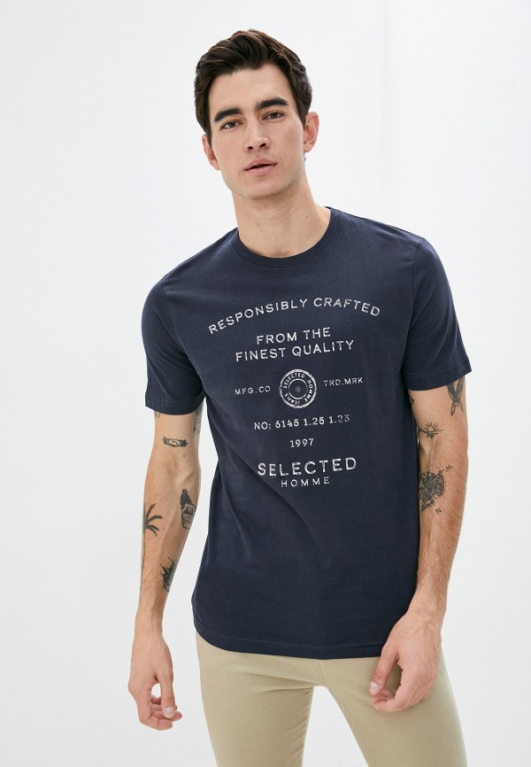

Футболка Selected Homme, Синий