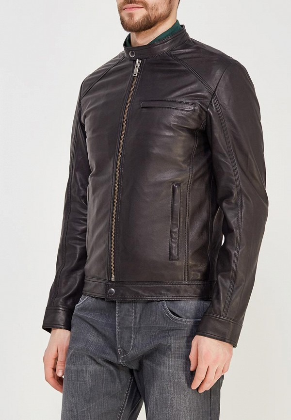 

Куртка кожаная Selected Homme, Черный