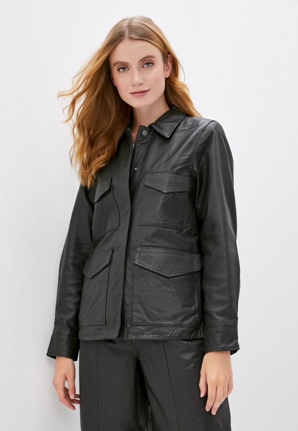 

Куртка кожаная Selected Femme, Черный