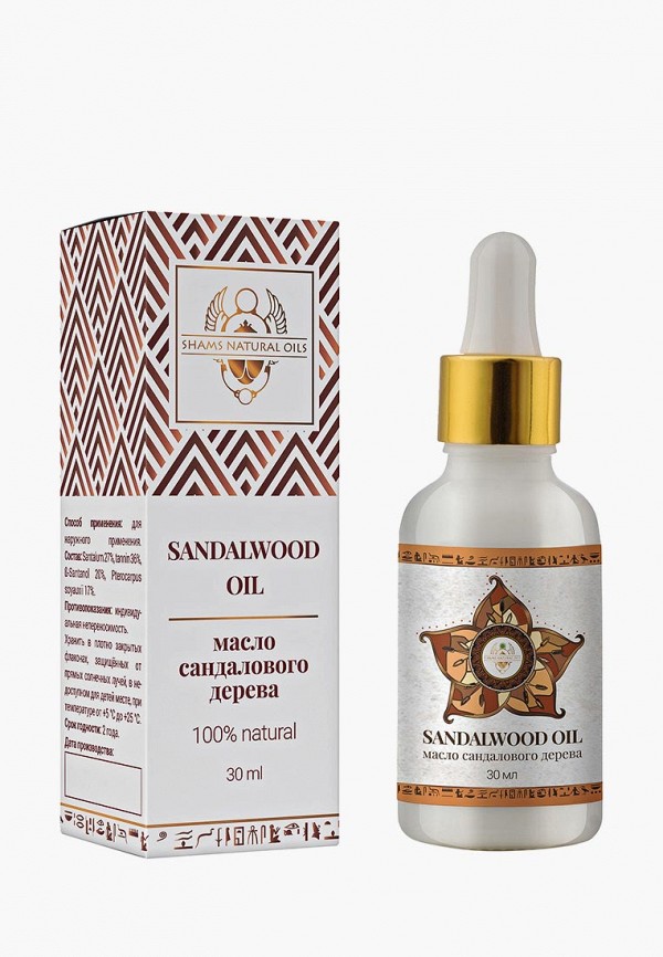 

Масло для тела Shams Natural Oils, Прозрачный, Сандал, 30 мл