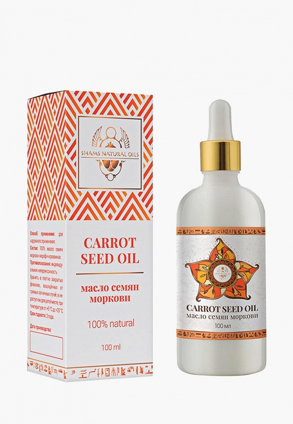 

Масло для тела Shams Natural Oils, Прозрачный, с экстрактом семян моркови, 100 мл