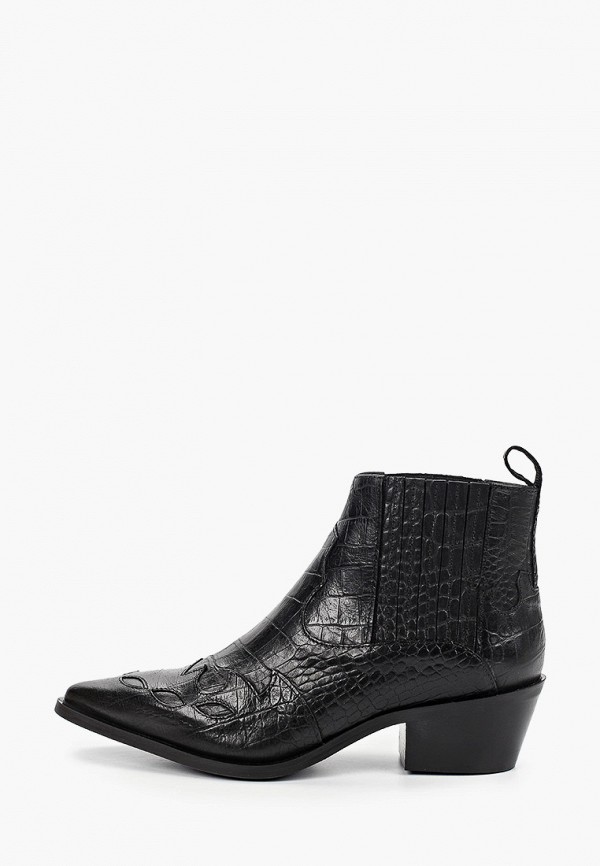

Ботильоны Shoe Biz, Черный, Nux Crocodilo