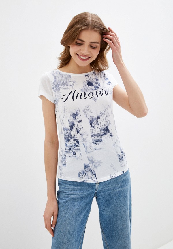 

Футболка Sisley, Белый, Sisley SI007EWHWVD4