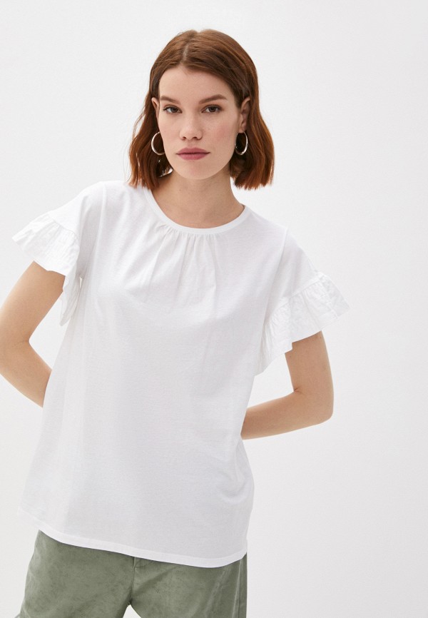 

Футболка Sisley, Белый, Sisley SI007EWMHNE4