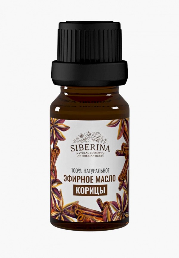 

Масло для тела Siberina, Прозрачный, эфирное, Корица, 8 мл
