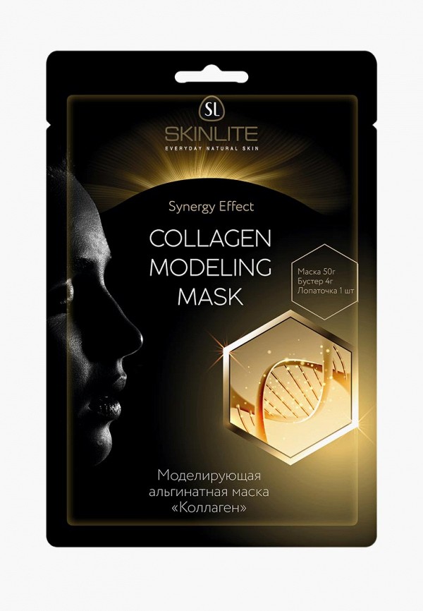 

Маска для лица Skinlite, Прозрачный, Моделирующая альгинатная КОЛЛАГЕН , 50 г+ 4 г +лопаточка