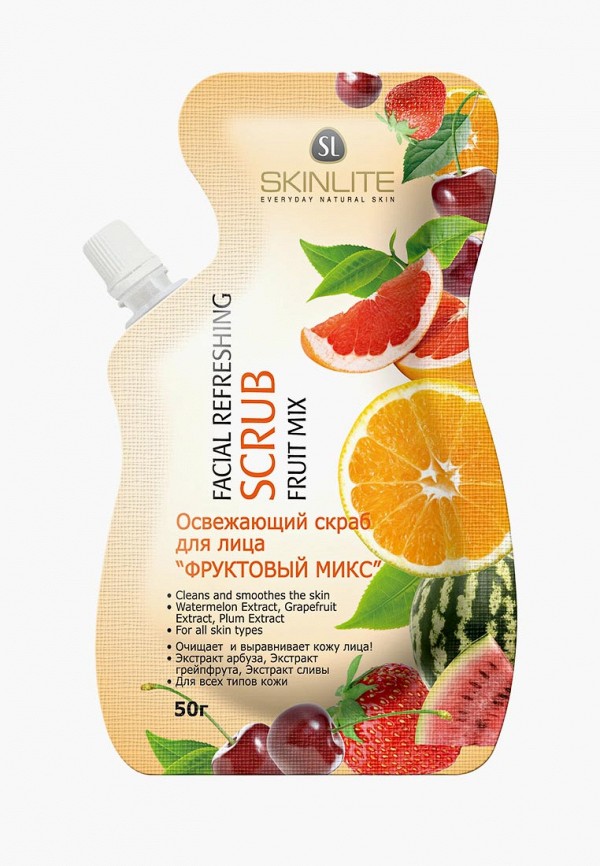 

Скраб для лица Skinlite, Прозрачный, ФРУКТОВЫЙ МИКС , 50 г