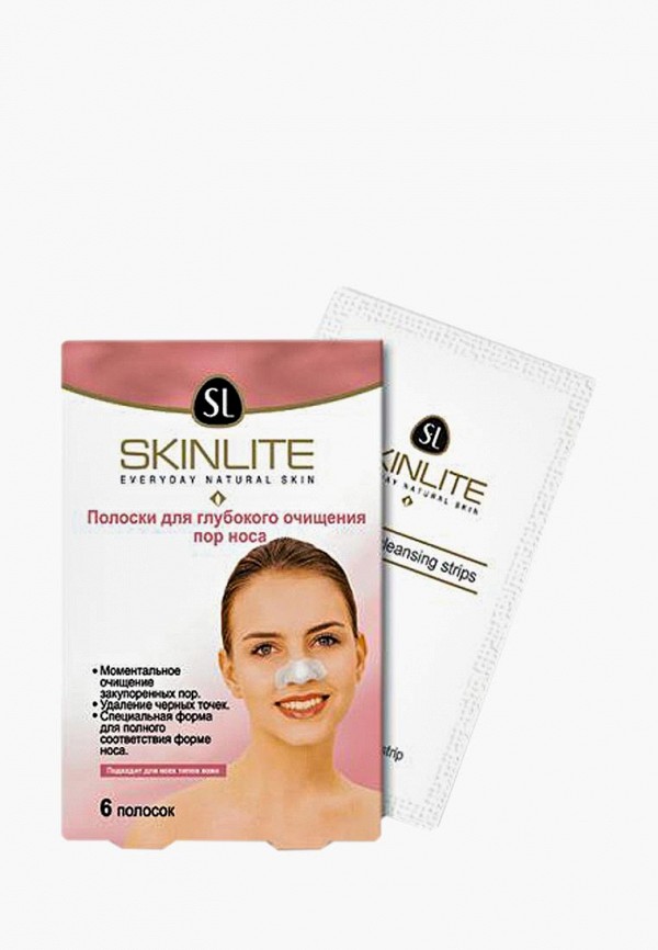 

Набор для ухода за лицом Skinlite, Прозрачный, Тканевые полоски для глубокого очищения пор носа, 6 шт