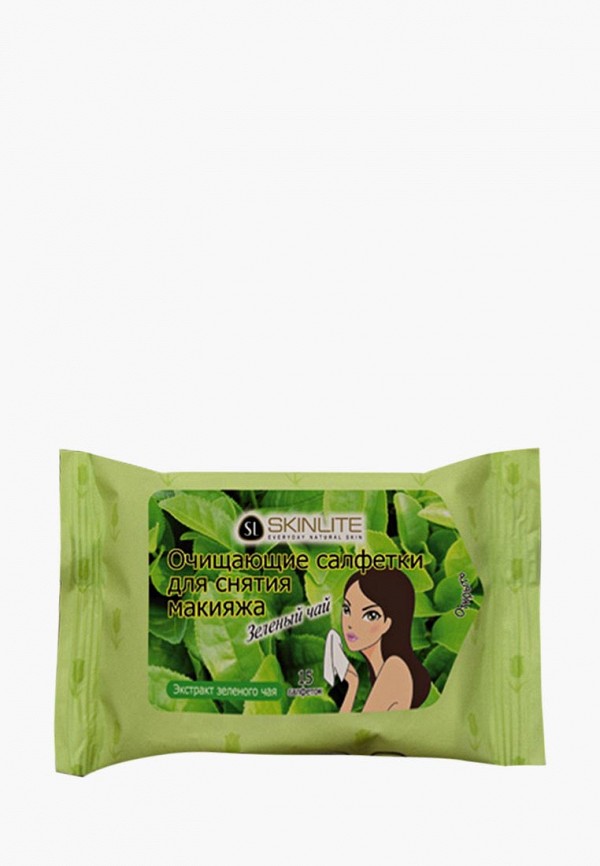 

Салфетки для снятия макияжа Skinlite, Прозрачный, Зеленый Чай
