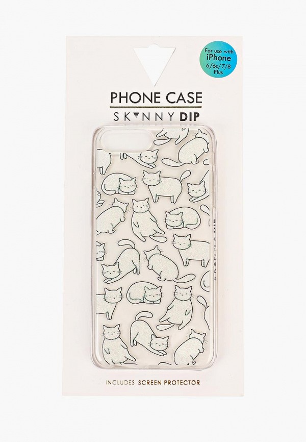 

Чехол для iPhone Skinnydip, 6/7/8 PLUS Chill Cat, Прозрачный