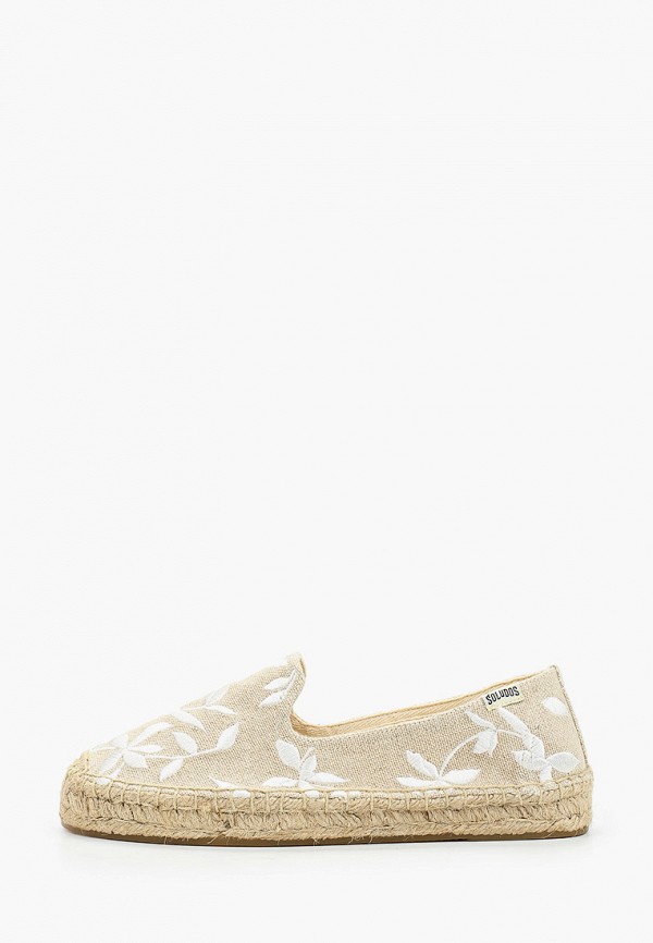 

Эспадрильи Soludos, Бежевый, Shiloh Embroidered Espadrille