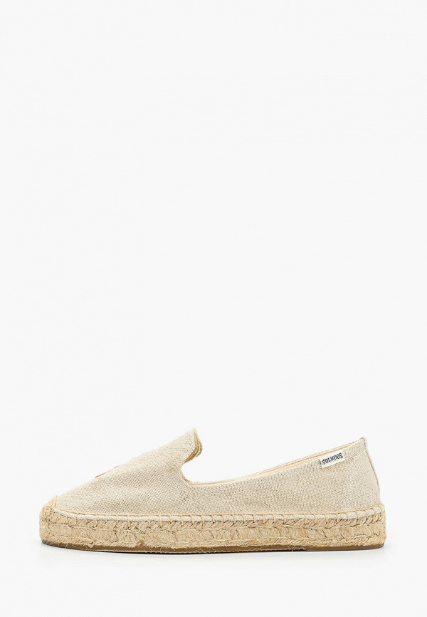 

Эспадрильи Soludos, Бежевый, Spritz Smoking Slipper