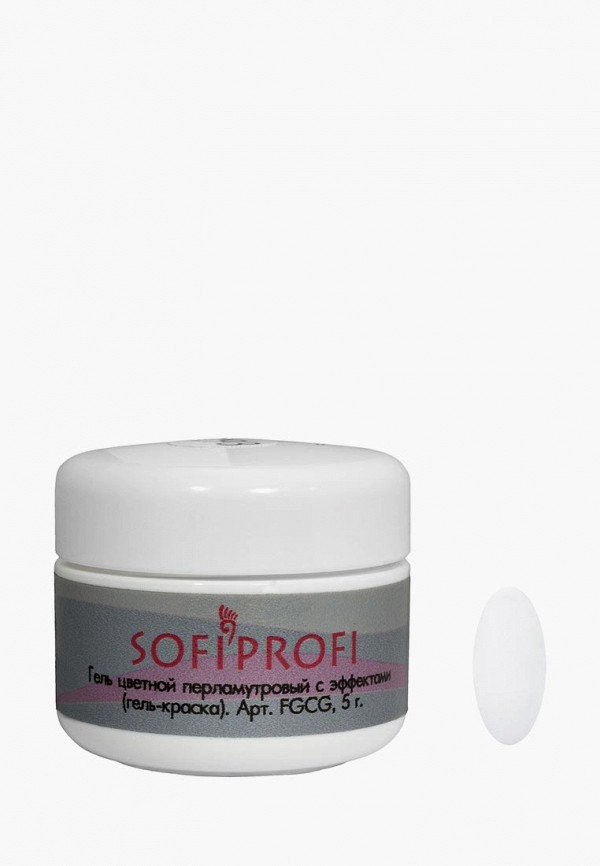 

Гель-краска для ногтей Sofiprofi, Белый, (перламутровая с эффектами)