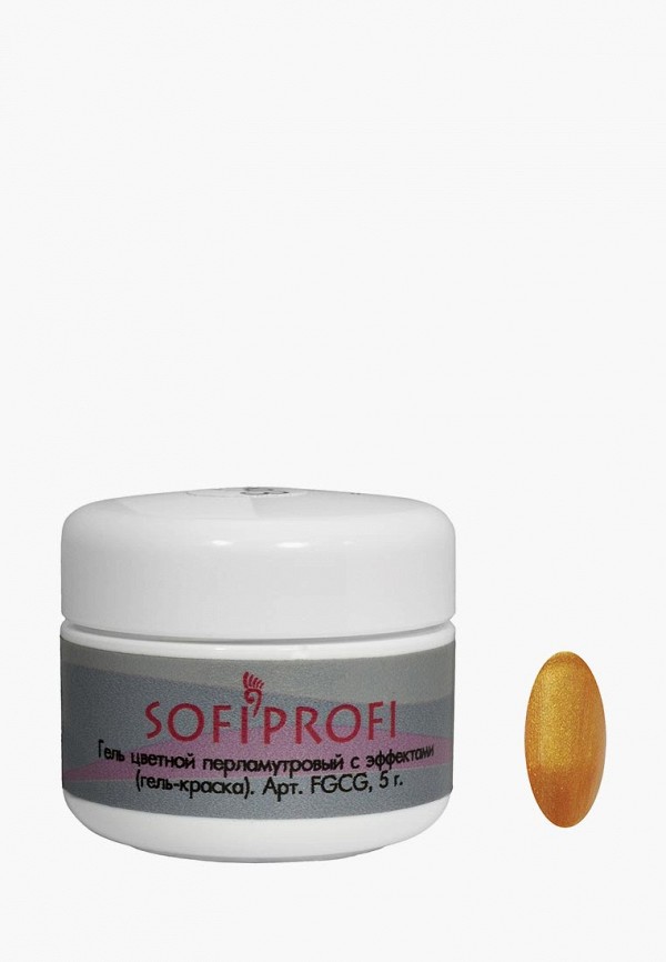 

Гель-краска для ногтей Sofiprofi, Золотой, (перламутровая с эффектами)