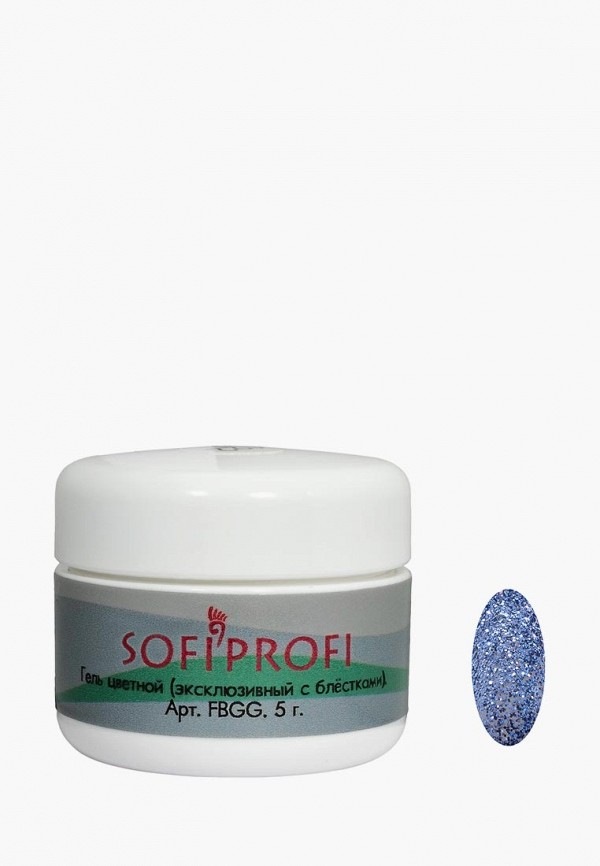 

Гель-краска для ногтей Sofiprofi, Синий, (эксклюзивный с блёстками)