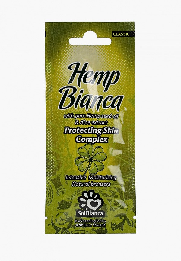 

Крем для тела Solbianca, Прозрачный, “Hemp Bianca” с маслом конопли. 15 мл*3