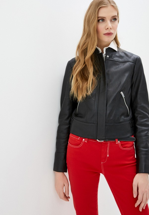 

Куртка кожаная Sportmax Code, Черный