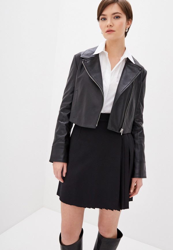

Куртка кожаная Sportmax Code, Черный
