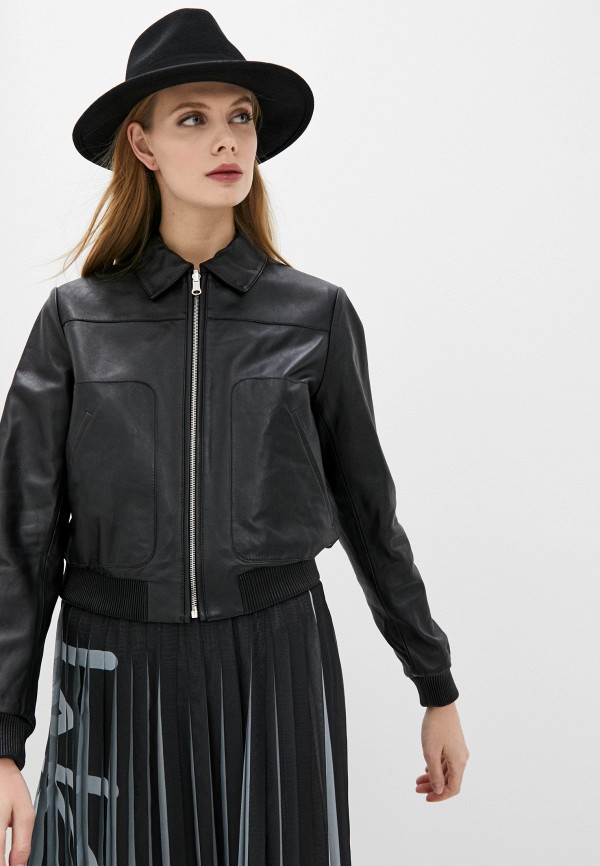 

Куртка кожаная Sportmax Code, Черный