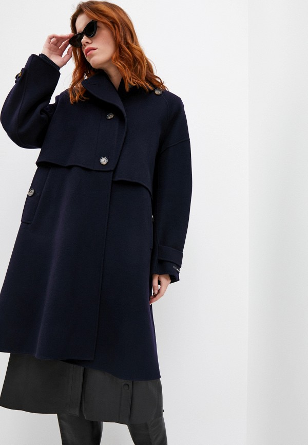 

Пальто Sportmax Code, Синий, ALPACA